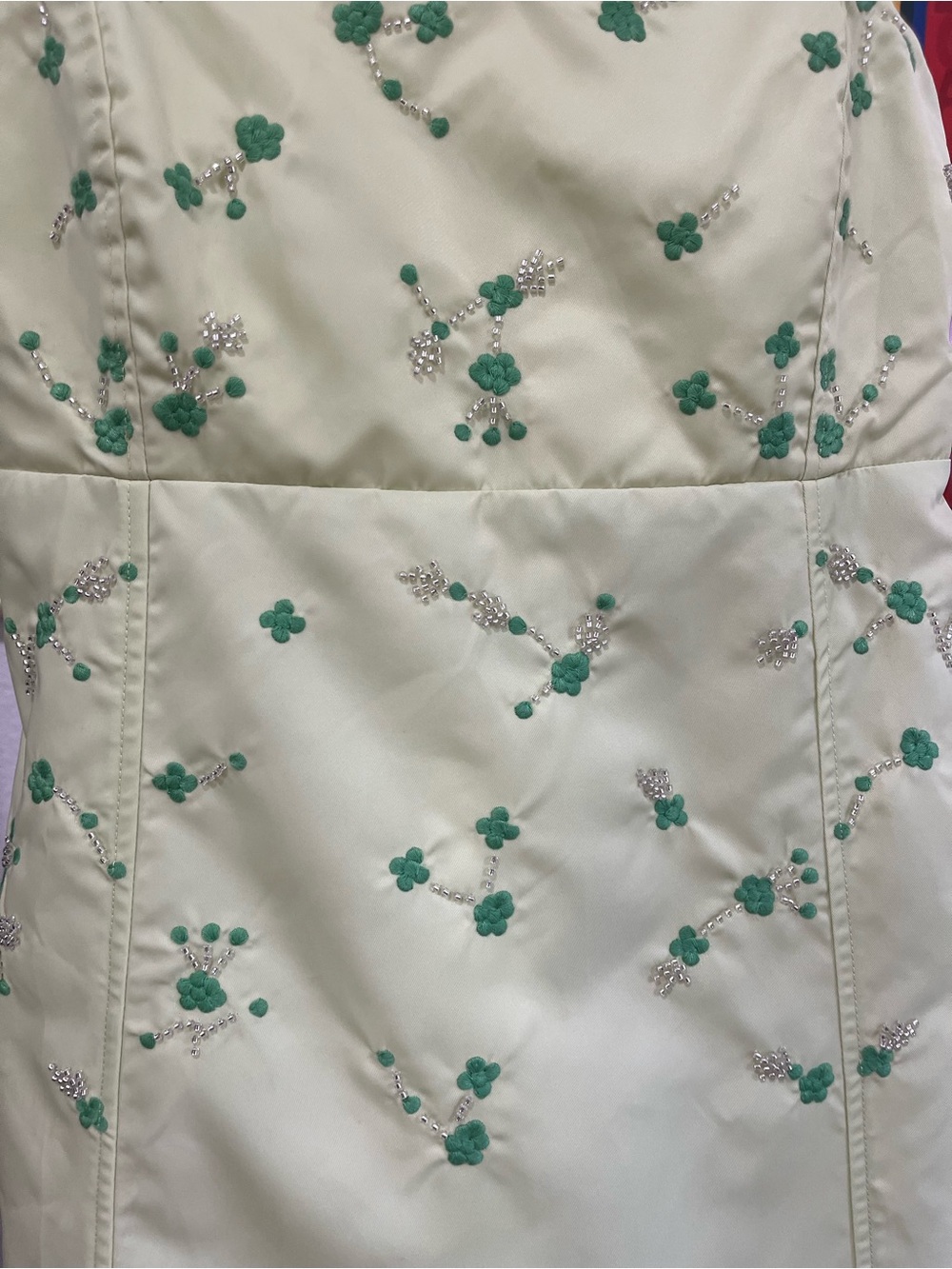 GANNI Beaded Nylon Mini Dress - Picture 4 of 11